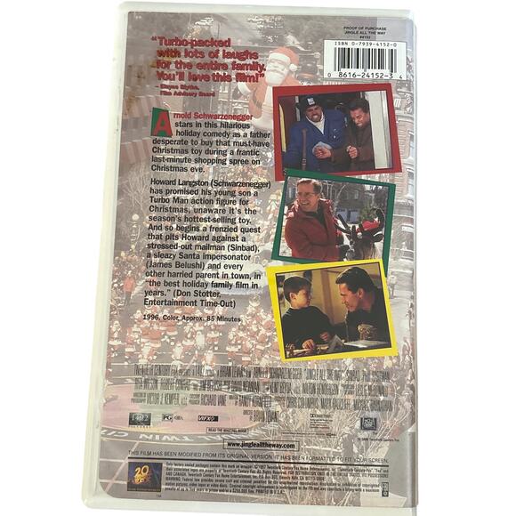 Jingle all the way movie 1997 VHS Arnold Schwarzenegger Christmas film Kidcore - Picture 2 of 3